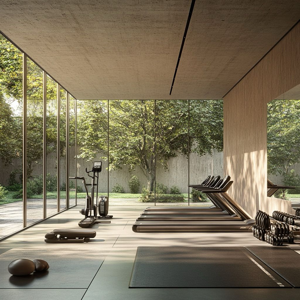 JAD 288 residents fitness studio with premium equipment and natural light